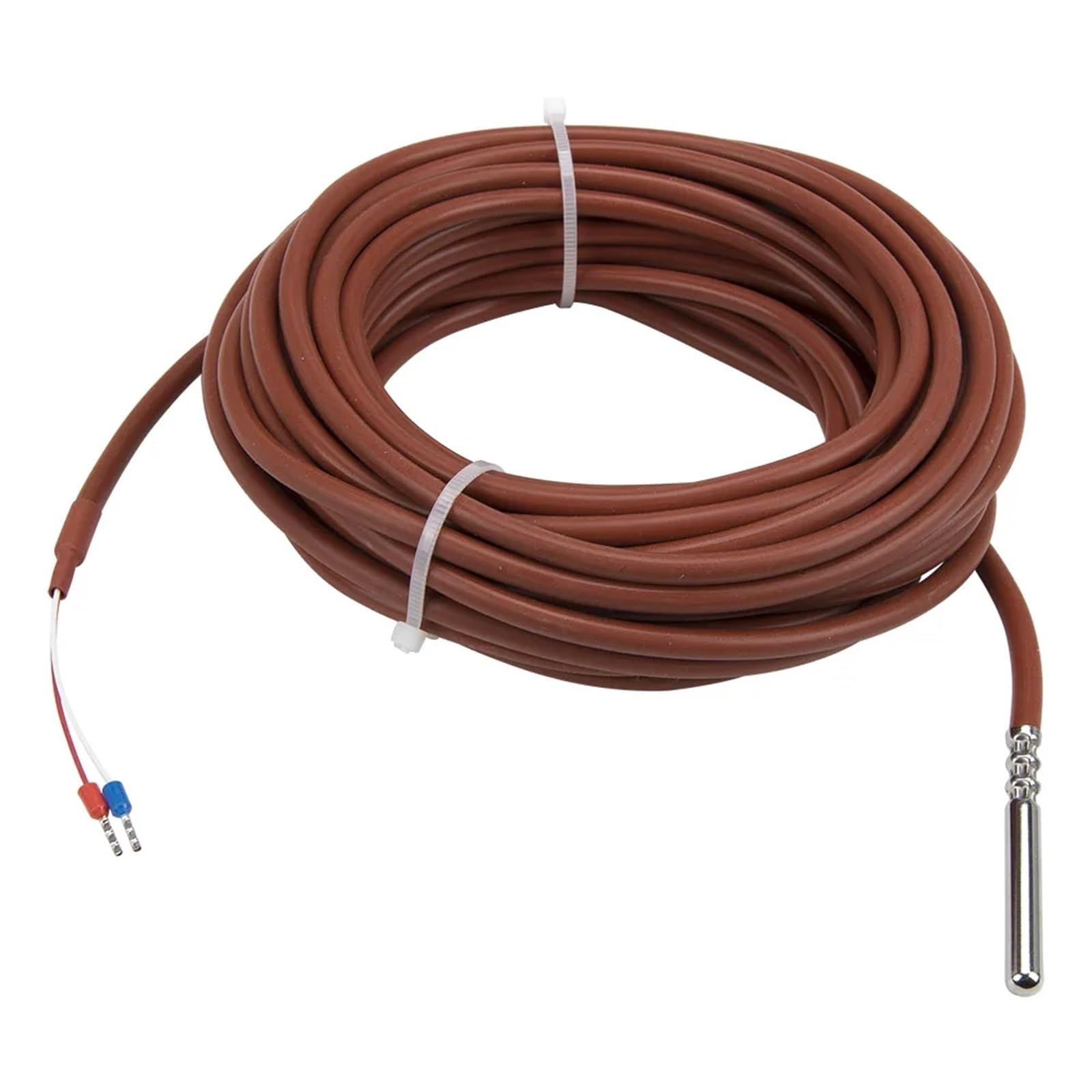Cable de gel sílice NTC 10m, sonda acero inoxidable, Sensor temperatura RTD resistencia 10K, 1 Uds
