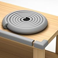 Vista 10 de Esquinas a prueba de bebés y bordes de 15 pies con parachoques de seguridad para esquinas y bordes de muebles, parachoques absorbente de impactos