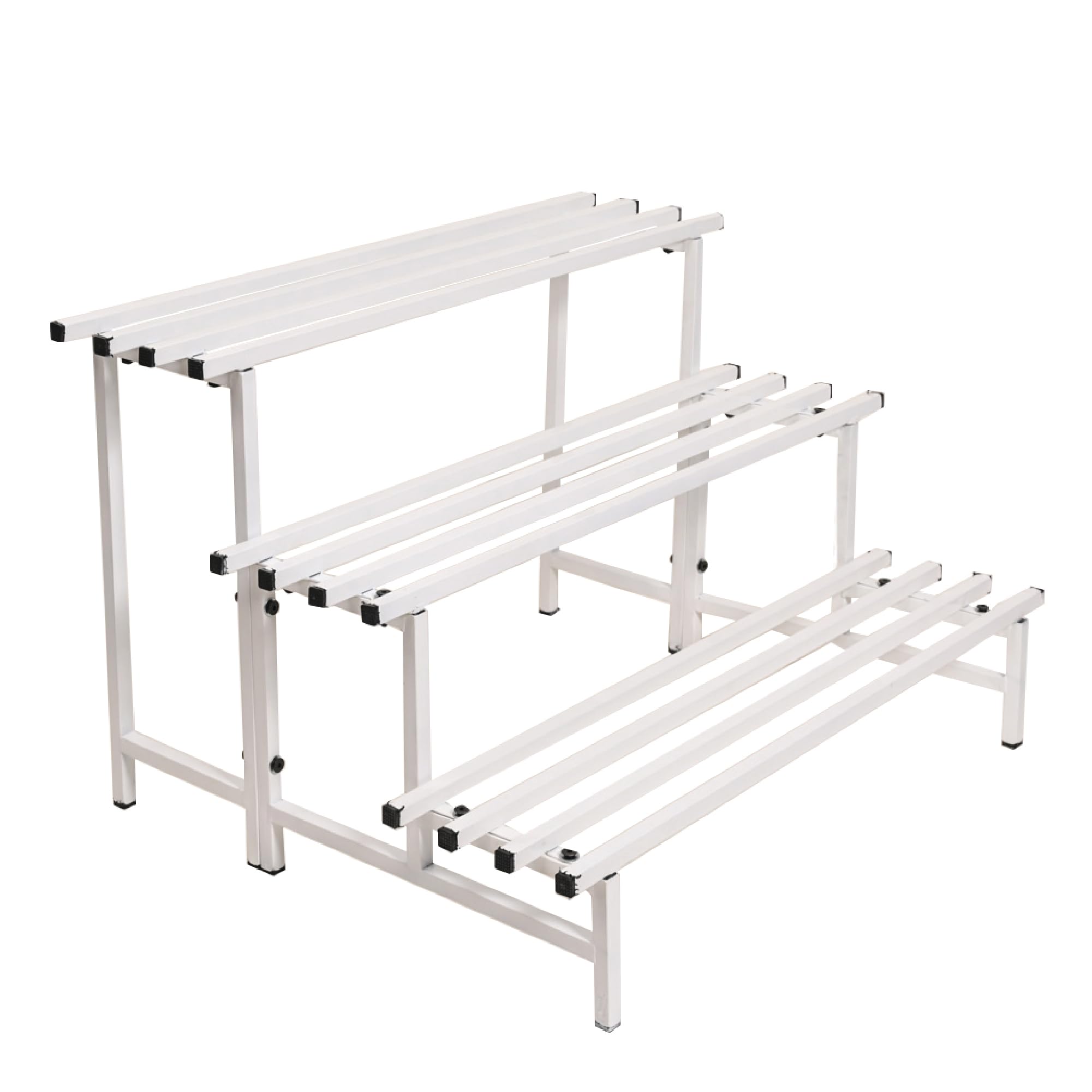 UGAOO Elevate 3-Tier Square Tube Plant Stand (White) | Heavy Duty Iron Pot Stand for Balcony, Home Decor, Indoor and Outdoor Use (B0D14RSF9R) Amazon Price History, Amazon Price Tracker