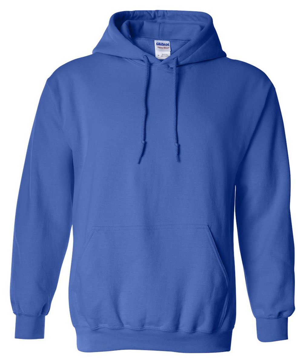 Gildan Heavy Blend Adult Hooded Sweatshirt Royal XL - Air Jet Spun Yarn, Pouch Pocket