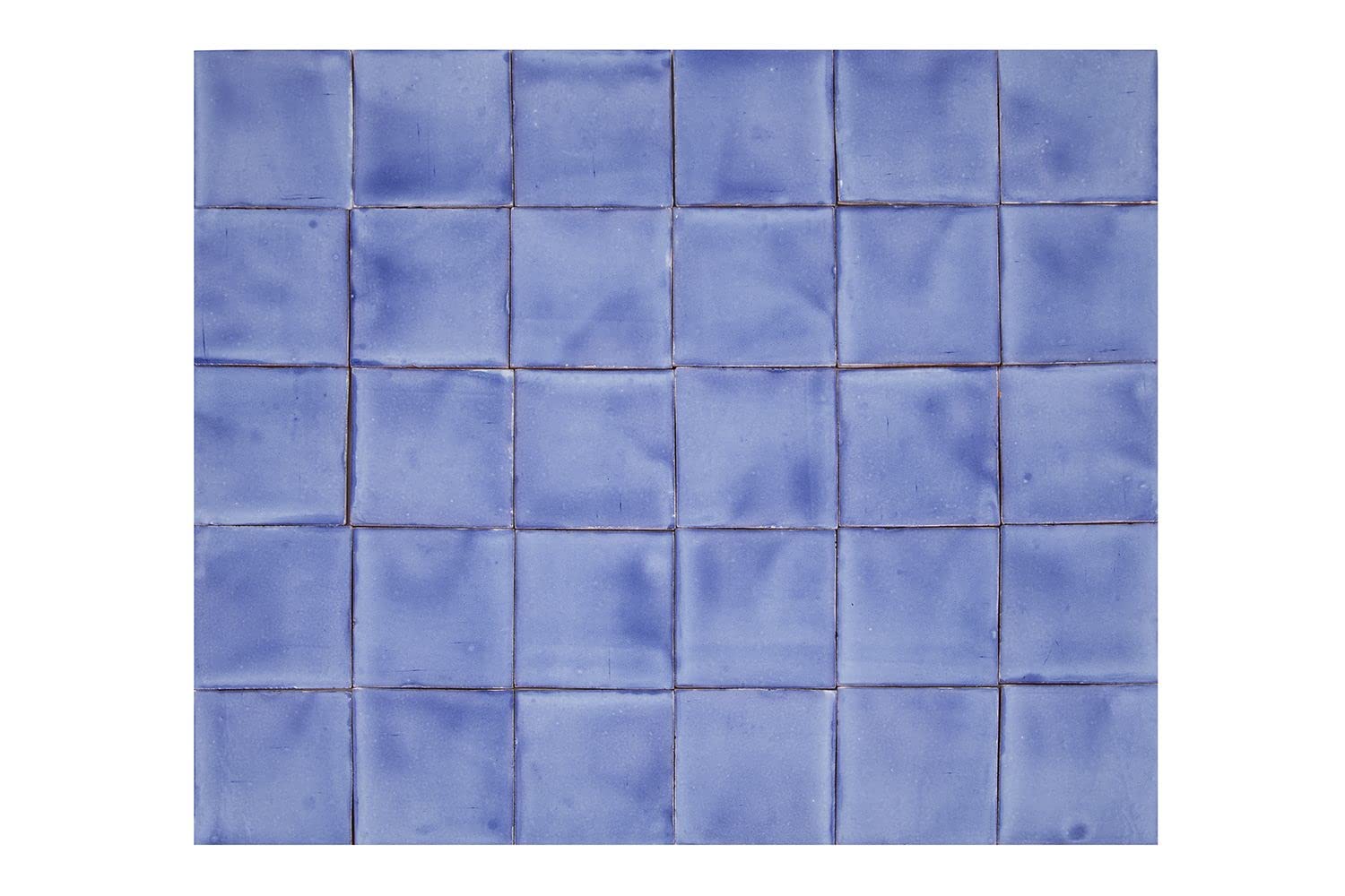 Cerames Azulejos azules mexicanos monocolor Azul Mezclilla Delgado - azulejos de mosaico, azulejos ceramica monocromáticos para cocina, baño | Un paquete de 90 baldosas azules ceramica 10,5x10,5 cm