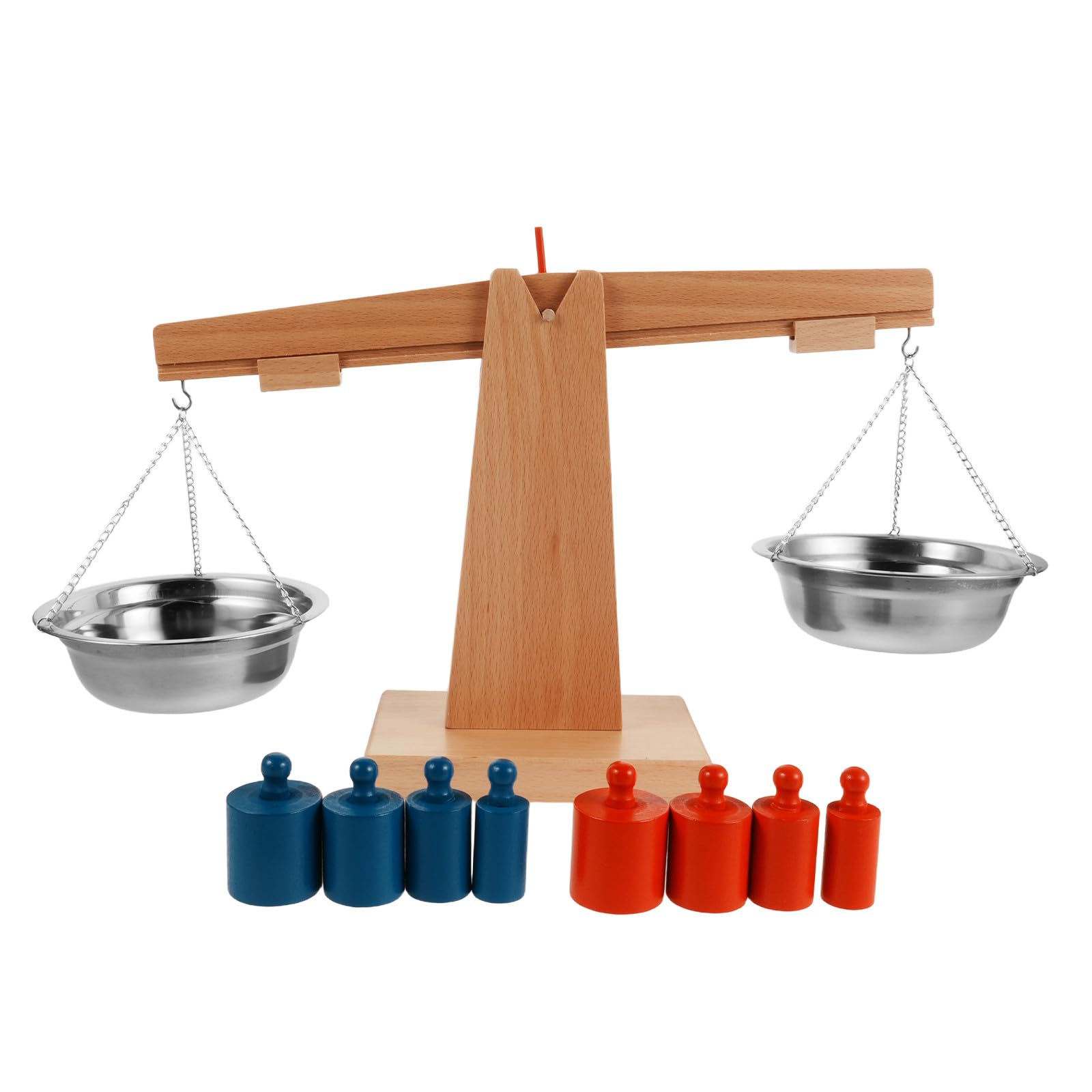 ifundom 1 Juego de balanza de Madera de Juguete para niños - Balanza educativa con Plato Giratorio - Juguete Stem para preescolares y niños pequeños