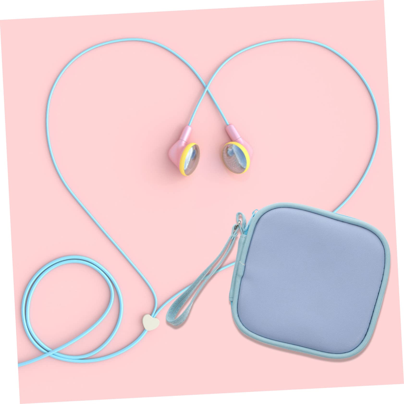 DOITOOL 5pezzi Custodia Auricolari Portatile Per Accessori Per e Resistente Blu