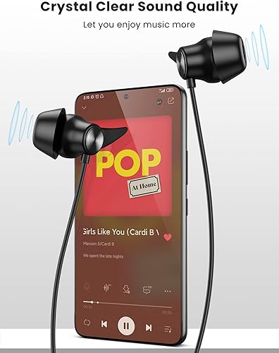 Miniatura 4 de Auriculares USB C para iPhone 15 Pro Max iPad 10 Google Pixel 8 7A 7 6 6A, auriculares cómodos con cable tipo C para mujeres de orejas pequeñas para