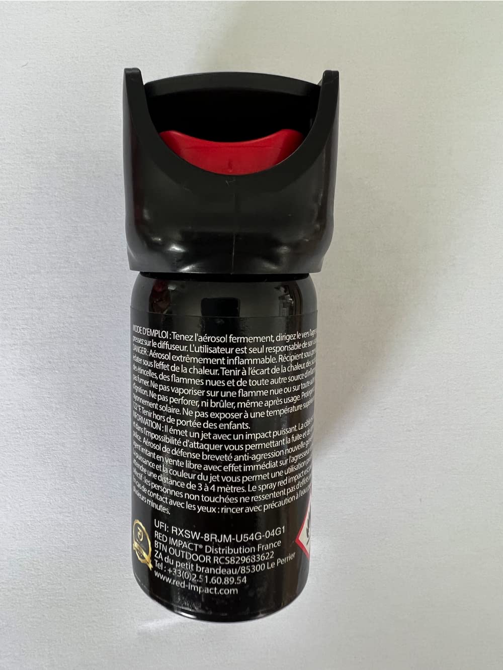 REDimpact Spray de Poche Gel 40 ML - Format Standard - pour Sac à Main Femme, Manteau Femme, Sacoche Homme, Veste, Sac à Dos
