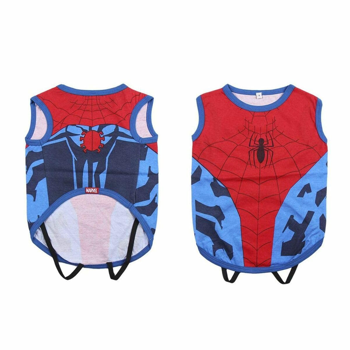 CERDÁ LIFE'S LITTLE MOMENTS - For Fan Pets, Magliettina per Cani Spiderman - T-shirt per cani - Licenza Ufficiale Marvel rosso XS