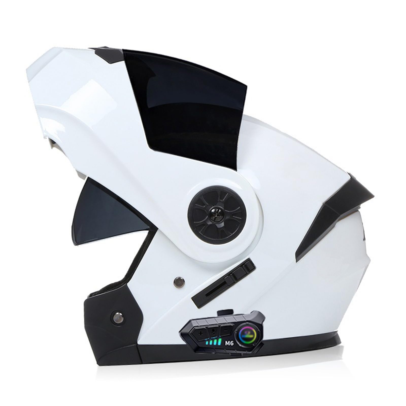 Klapphelm Mit Sonnenblende ECE Zertifiziert Bluetooth Helm Motorrad Klapphelm Motorradhelm Integralhelme Mit Doppelvisier Und Mikrofon Motorradhelm Klappbar Für Herren Damen