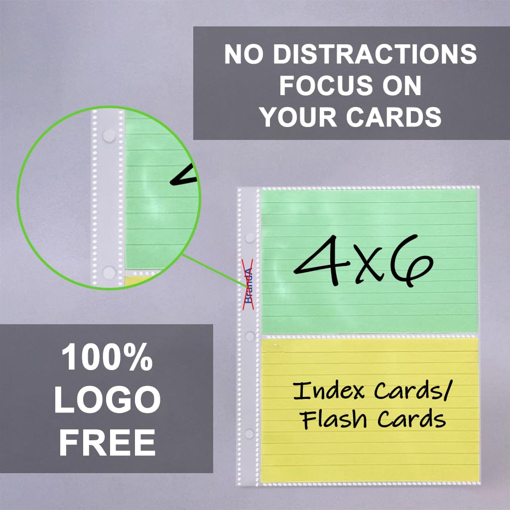 Amazon.com : 4x6 Index Card Sheet Protectors Extra Heavyweight 3.94 Mil, Holds 4 Cards Per Sleeve, 3-Hole Punched for Binders, 50 Pack - Keepfiling : Office Products Amazon.com : 4x6 Index Card Sheet Protectors Extra Heavyweight 3.94 Mil, Holds 4 Cards Per Sleeve, 3-Hole Punched for Binders, 50 Pack - Keepfiling : Office Products