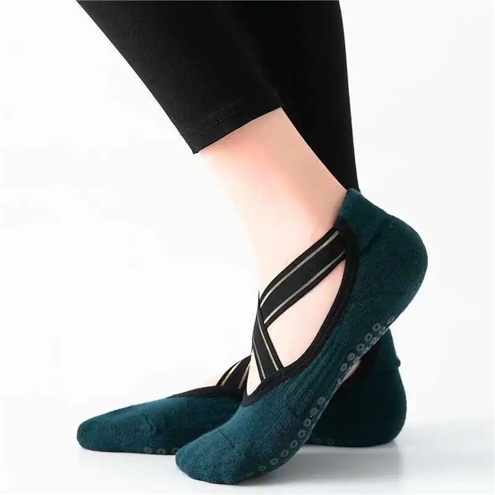 Lot de 3 paires chaussettes yoga respirantes et à séchage rapide for Pilates, danse, fitness, barre, dos nu, for fille