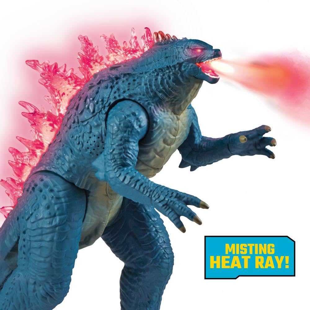 Giochi Preziosi Godzilla Per Kong Il Nuovo Impero - Godzilla Gigante 35 cm Articolato, Altamente Dettagliato Con Luci E Soffio Atomico, Per Bambini A Partire Dai 4 Anni, Come Nel Film