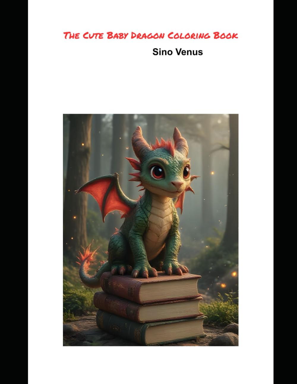 The Cute Baby Dragon Coloring Book: A Fun Coloring Book for Kids and Toddlers