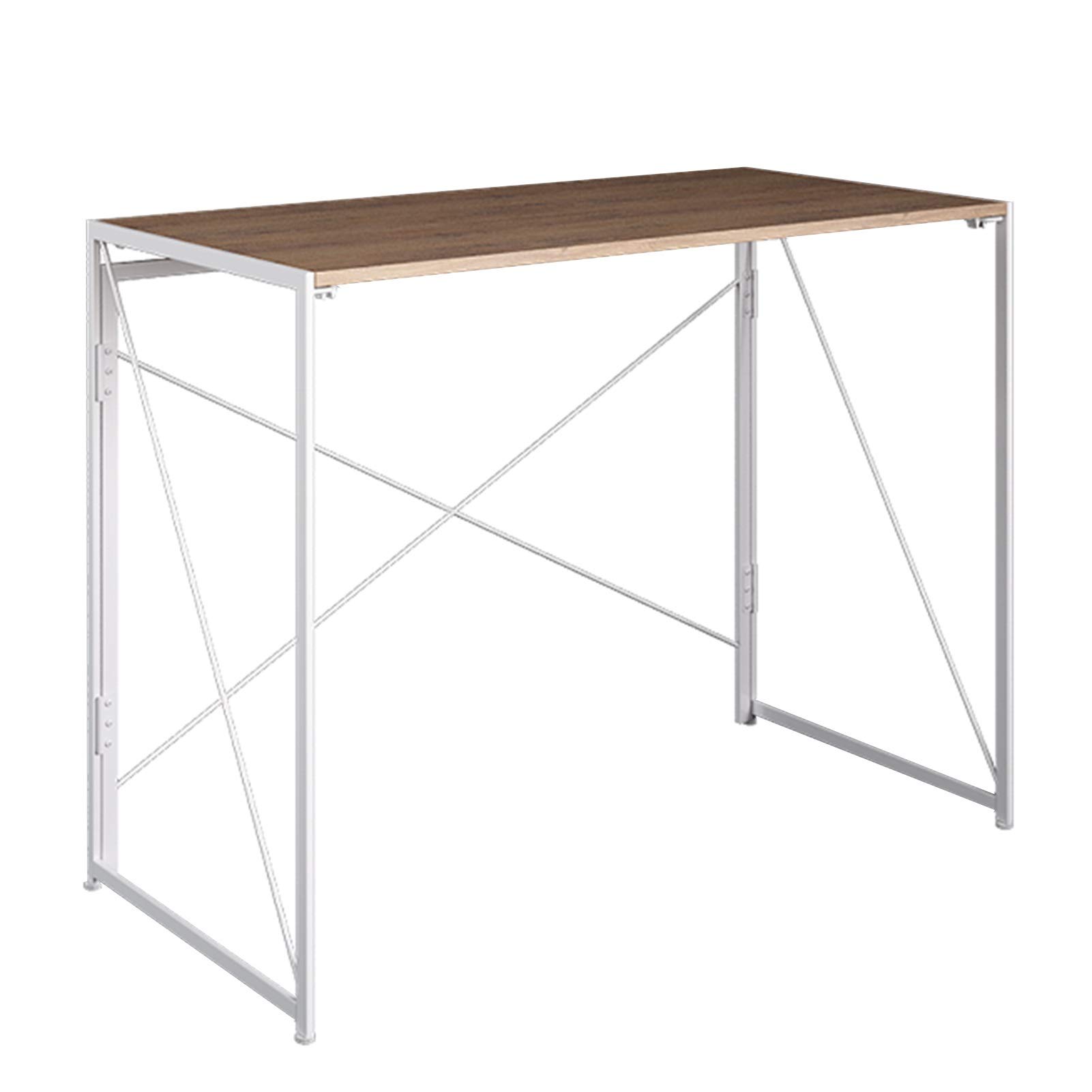RENRUIRUI Computer Pieghevole Modern Minimalist Home Office Desk Student Student Learning, Portatile E Facile da Archiviare, for Spazio Compatto (Color : Black)