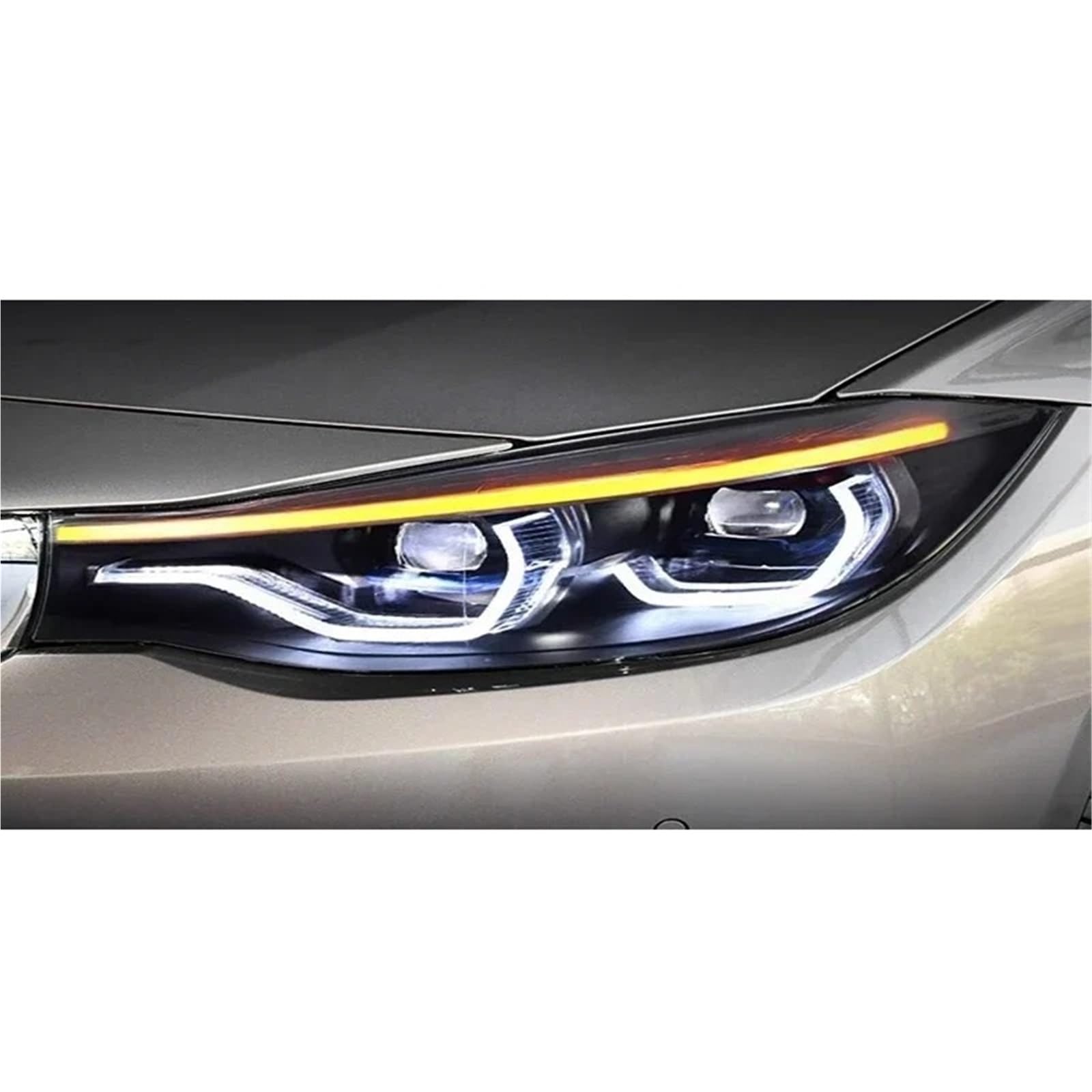Faro Anteriore per BMW Serie 3 GT F34 2013-2019 Faro proiettore Luce Diurna Accessori automobilistici Luci per Auto Gruppo Ottico per Auto (Fari Laser)