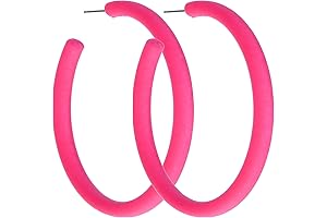 Neon Hoop Earrings: Own the 80s and 90s Groovy Vibe