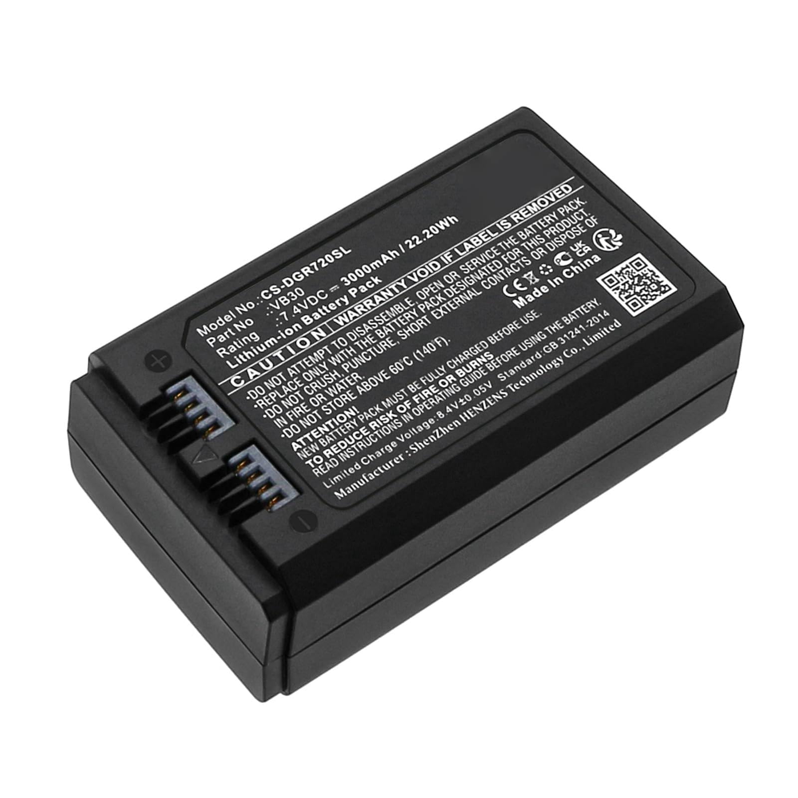 Batterie de rechange 3000 mAh / 22,20 Wh compatible avec GODOX VB30, AD100 Pro, MF-R76, Ring 72, V1 Pro, V850 III et V860