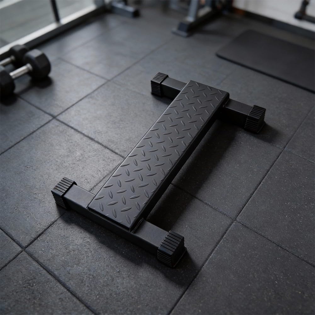 Plateforme de levage de talon en acier pour dorsiflexion des orteils - Compatible avec support de squat Smith Machine
