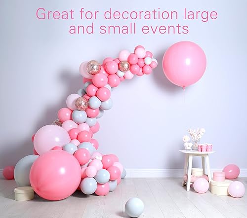 Miniatura 7 de 100 globos blancos de látex de 12 pulgadas para fiesta, paquete a granel de globos de látex fuertes para decoración de bodas, fiestas de cumpleaños