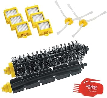Reverbo Replenishment Kit | Replacement Parts | Accessories Compatible with iRobot Roomba 700 Series | 3 Sets of Filters, 1 Bristle Brush, Flexible Beater Brush, 2 Side Brushes and Cleaning Tools