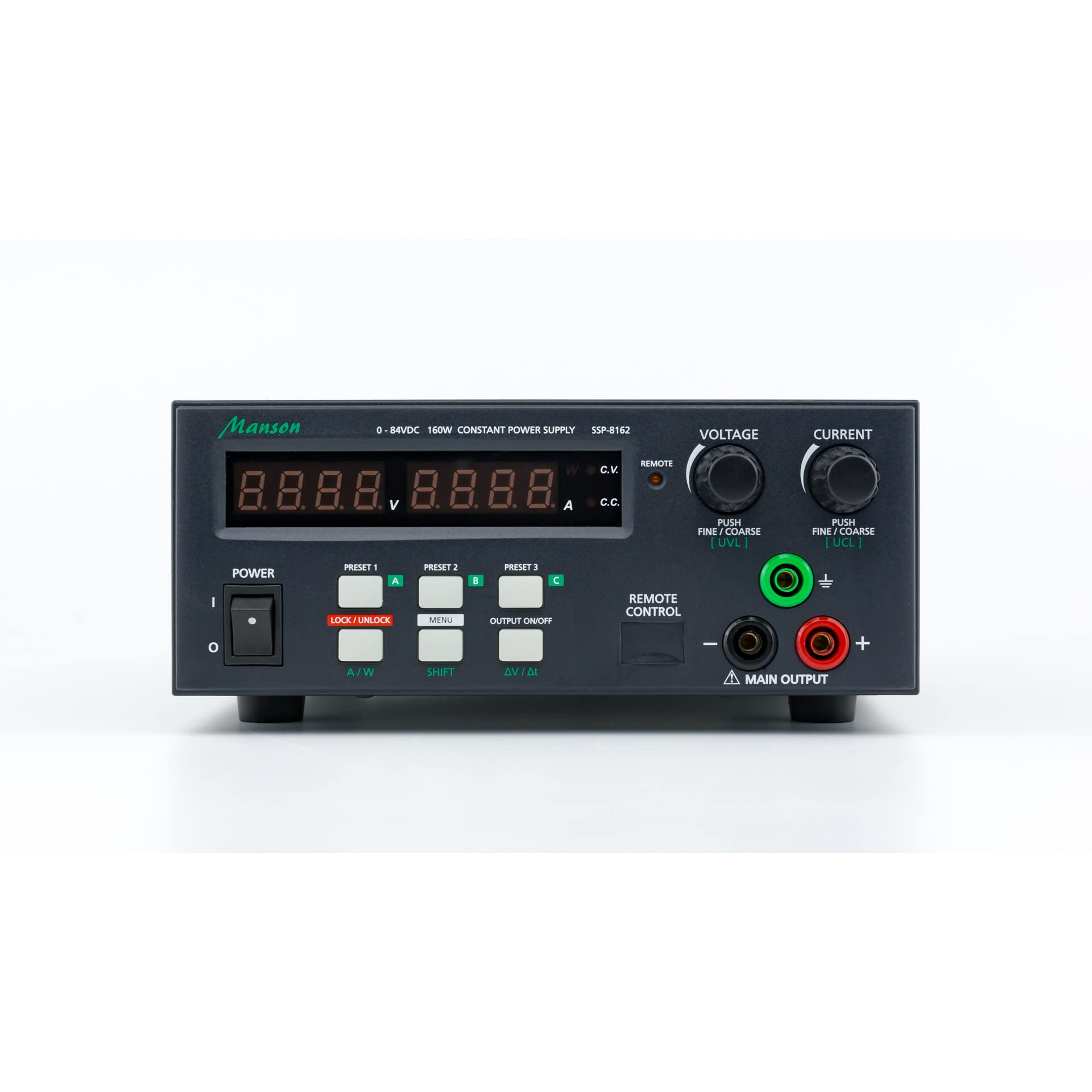 Manson Laborschaltnetzteil SSP-8160 (0-42 V / 0-10 A) mit USB-Schnittstelle, programmierbar