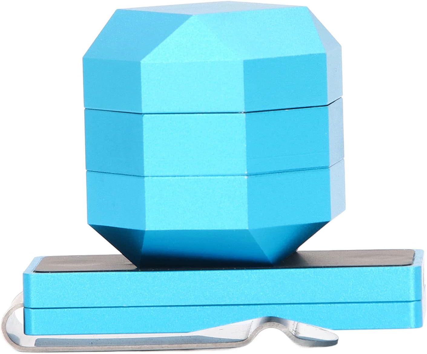 Asixxsix Pool Billiard Cue Chalk Holder, Pocket Pool Magnetic Chalk Holder Aluminium Magnetic Snooker Belt Clip with Chalk Box and Iron Sheet Portable Billiard Chalk Holder Billiard Accessories