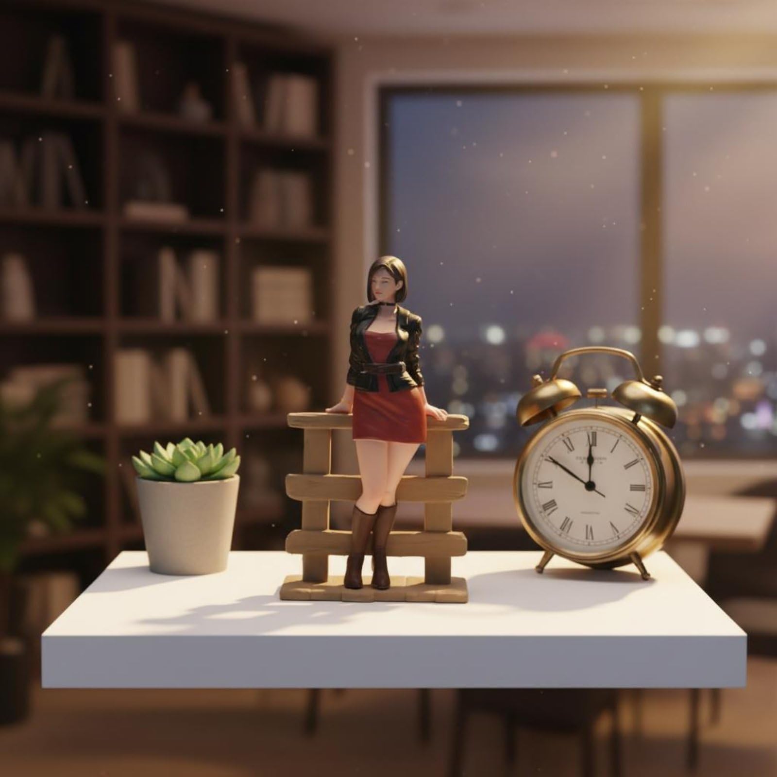 Miniaturfigur Dekorationsfigur Sammelfigur Resinfigur Detailreiche mit Natürlichen Proportionen Leuchtende Farben für Diorama Schreibtisch Präsentation, 1/18 Fein Bemalt Mit Gesichtszügen