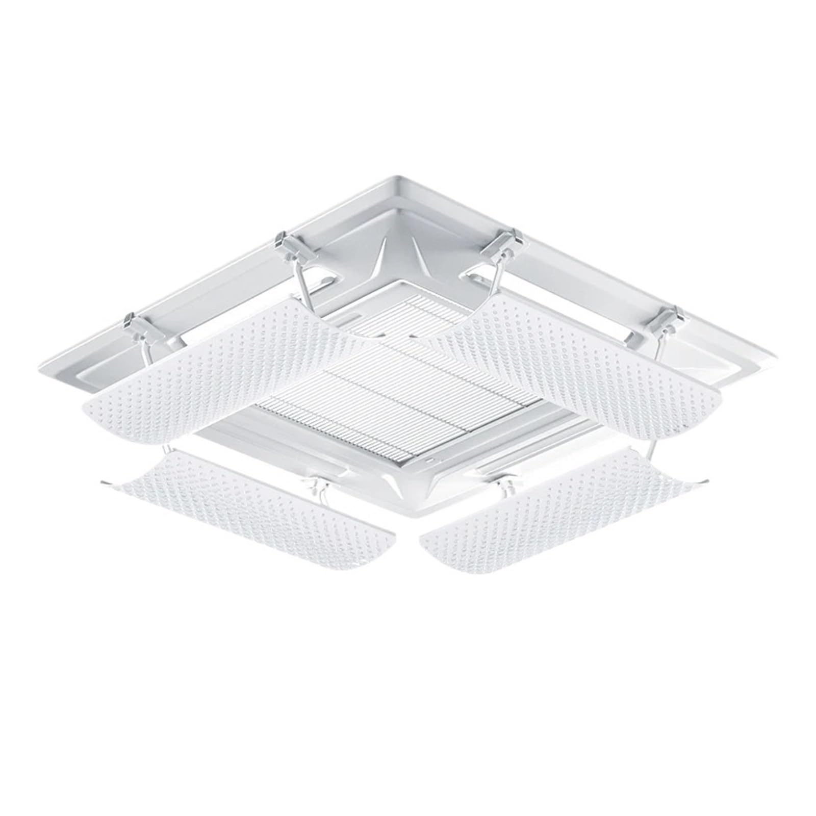 Zyslxhocz Basic No Filter Central Air Conditioning Windshield Air Outlet Baffle Wind Deflector Anti-Direct Blowing Ceiling Suspended Air Conditioner(Basic No Filter)