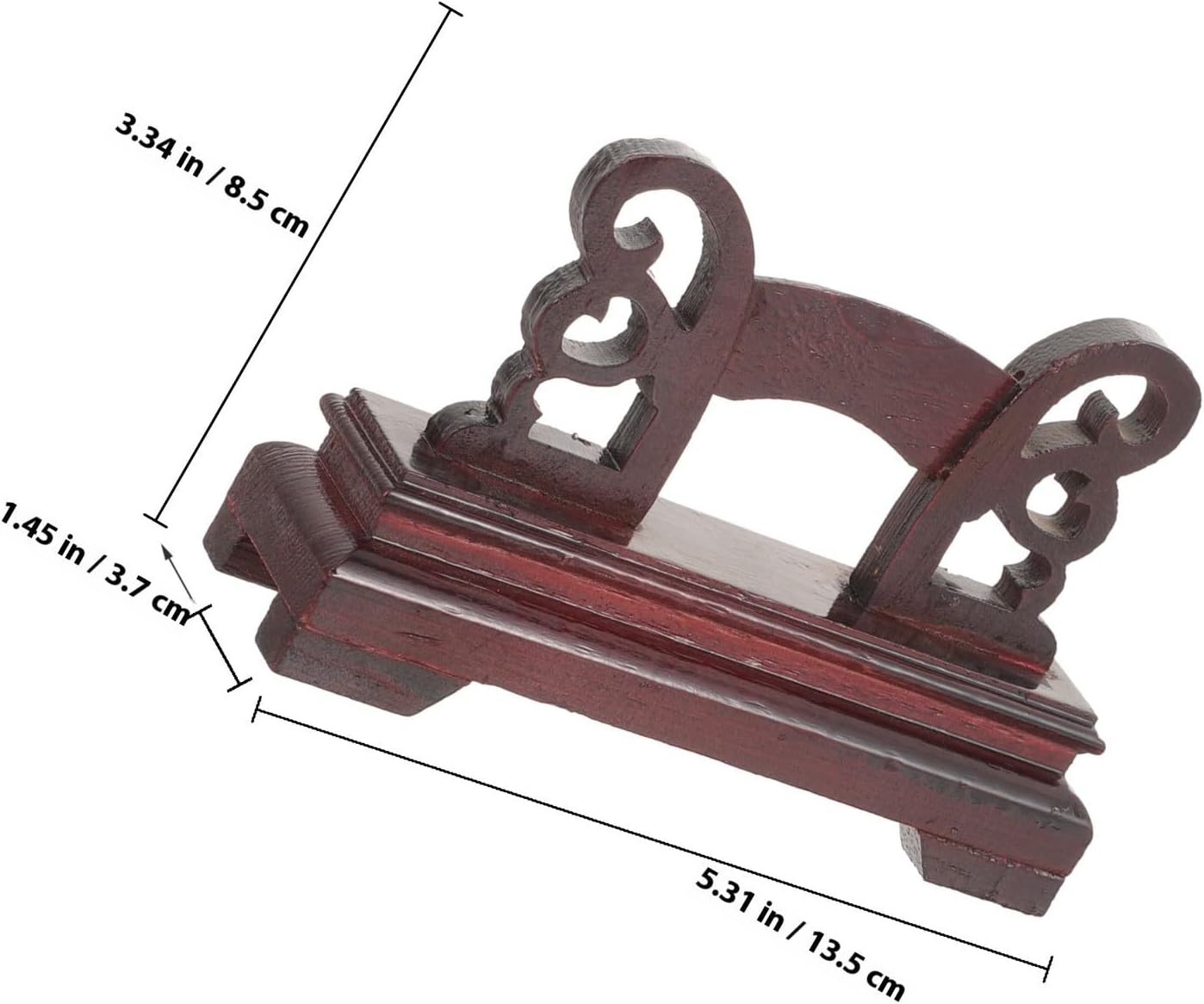 OSALADI Wooden Folding Fan Display Stand Xmas for Office Exhibition Decor image 2