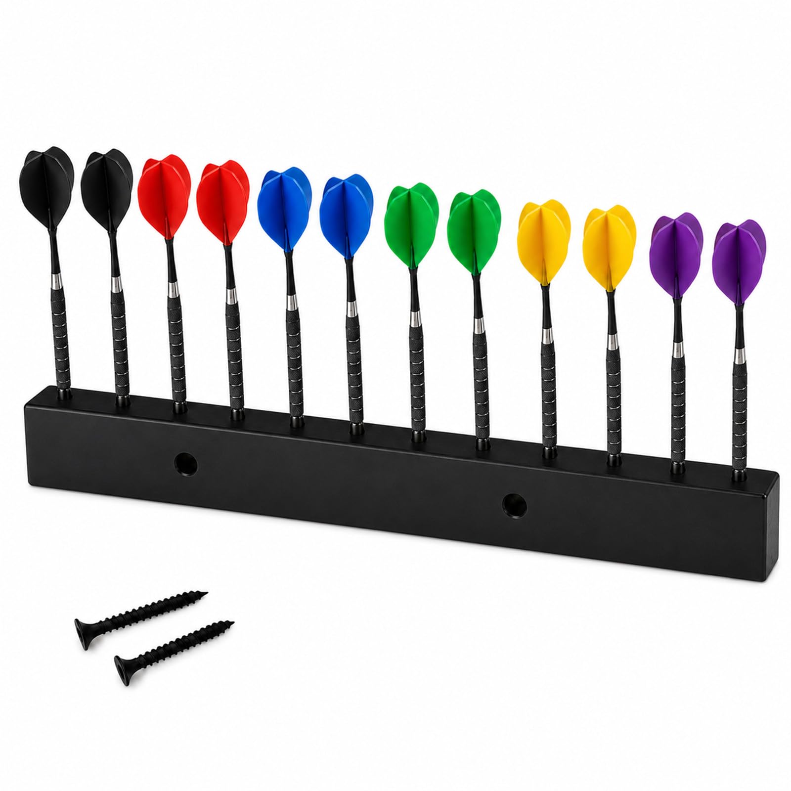 Darts Holder Wall Mounted, Black PLA Dart Holder for Wall for 12 Darts