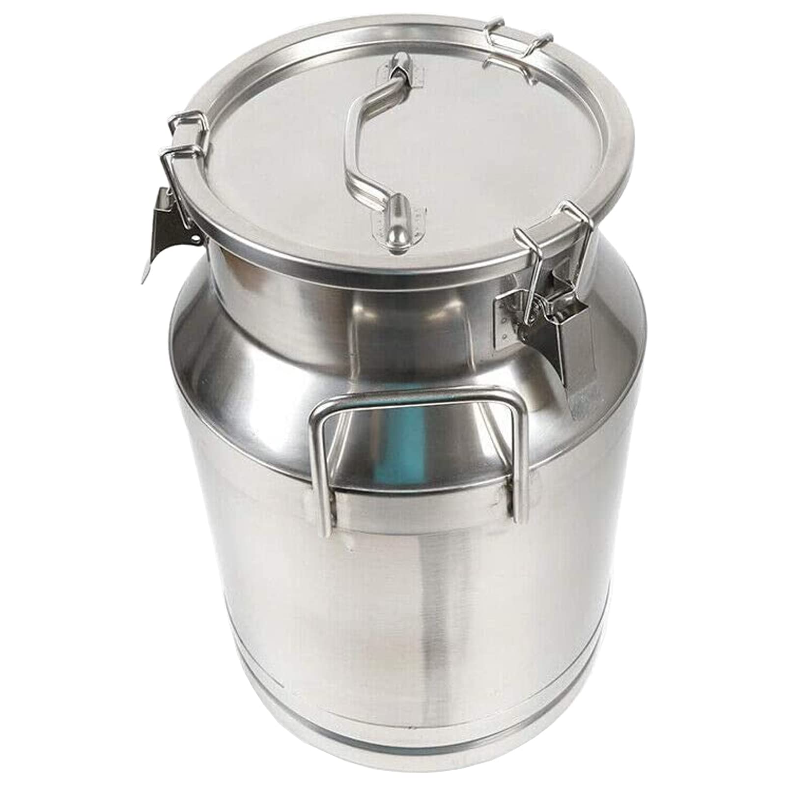 WOTZOV 304 Stainless Steel Farm Milk Transport Barrels, Heavy Duty Milk Can Water Jug Ice Bucket Wine Pail Tea Canister With Sealed Lid Liquid Solid Storage Tank,25L，50L