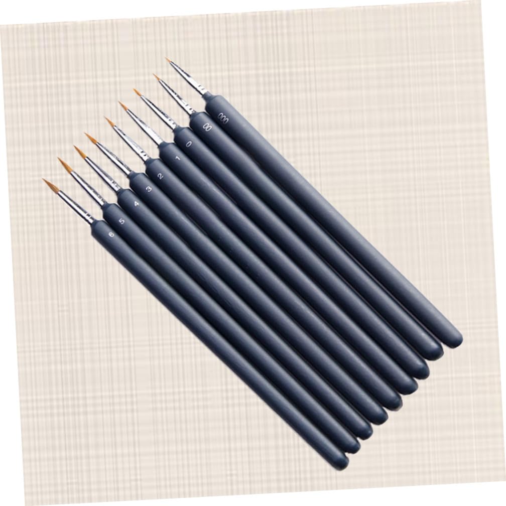 SEWACC 135 Piezas Pluma De Dibujo Lineal Pelo De Pincel De Pintura Pequeño Pincel De Pintura Acuarela Pinceles De Arte En Miniatura Decoración Niños Cepillos para El Cabello