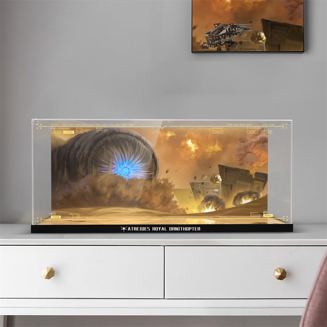 ショーケース Display Case for (10327) LEGO® Icons Dune Atreides Royal Ornithopter