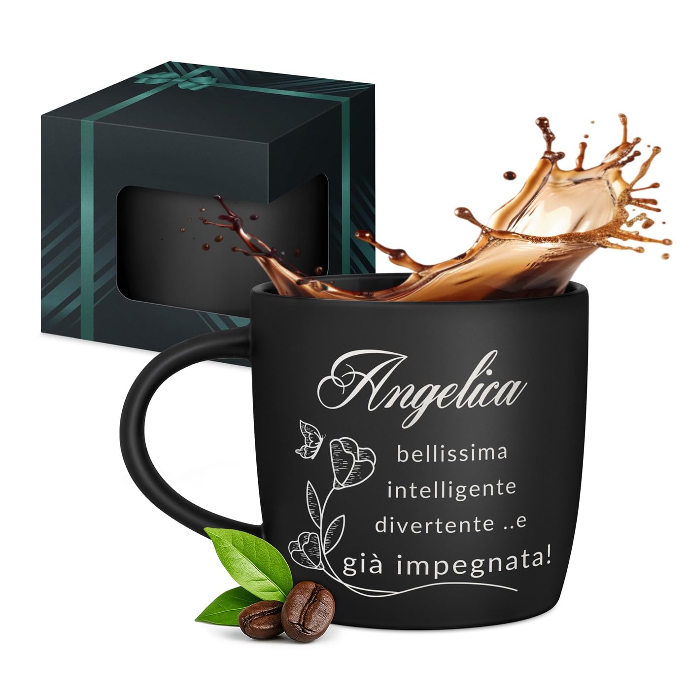 Tazza Termica Da Viaggio Personalizzata "Grammie" - Acciaio Inox 567 Ml Con Coperchio - Regalo Per Nonne