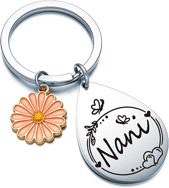 Nani Gifts For Grandma Keychain Nana Birthday Gift For Grandmother Keychain Nanna Jewelry Mimi Gifts