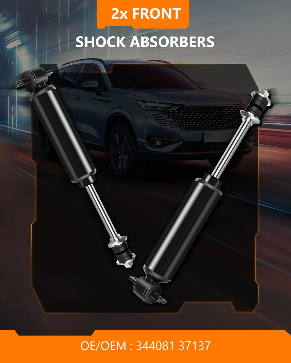 344081 37137 Front Struts Shocks for Dodge (2WD), OCPTY Shock Absorbers Fits 1997 1998 1999 2000 2001 2002 2003 2004 for Dodge Dakota | 1999-2004 for Dodge for Durango Amortiguadores Shocks Set of 2