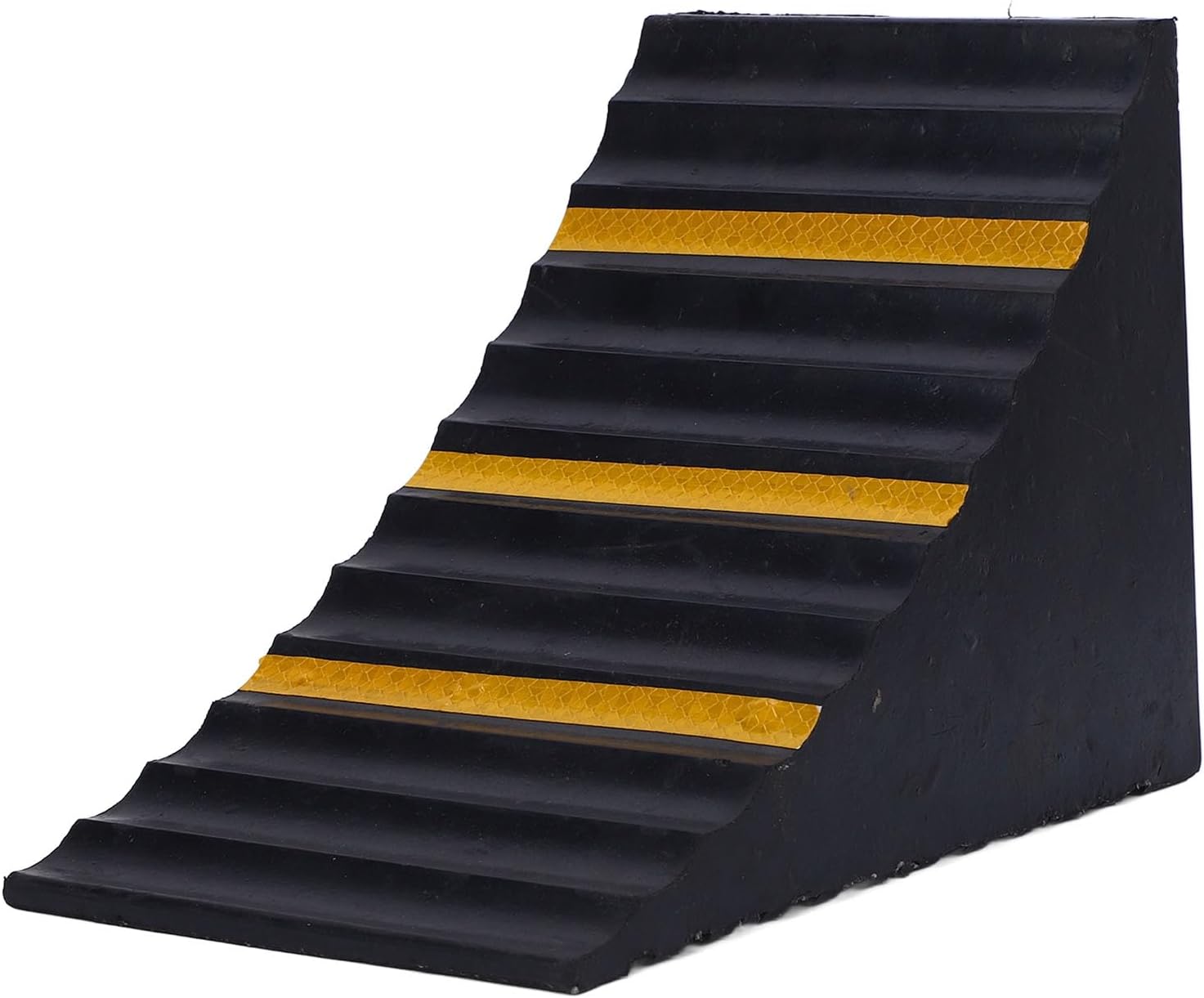 Heavy Duty Rubber Wheel Chocks, RV Wheel Chock for Front or Back Tires, Non Slip Design, Tire Chock for Car, Travel Trailers, RV, Truck, and ATV, 3 to 5 Tons Load Capacity