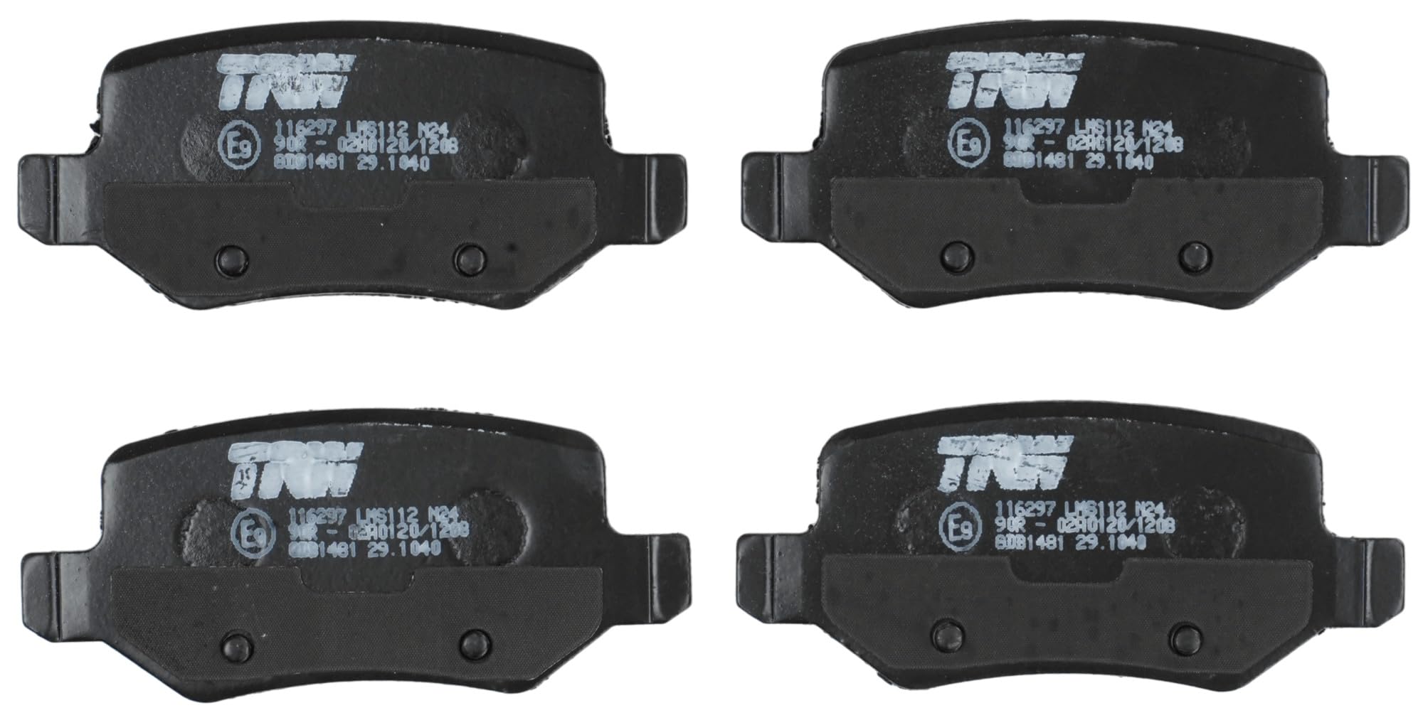 TRW Fren Balatası Arka Mercedes-Benz A Serisi A 160 97-04, A 190 99-04, A 210 01-04, A 170 Cdi 01-04, A 160-180-200 Cdi 04-12 GDB1481