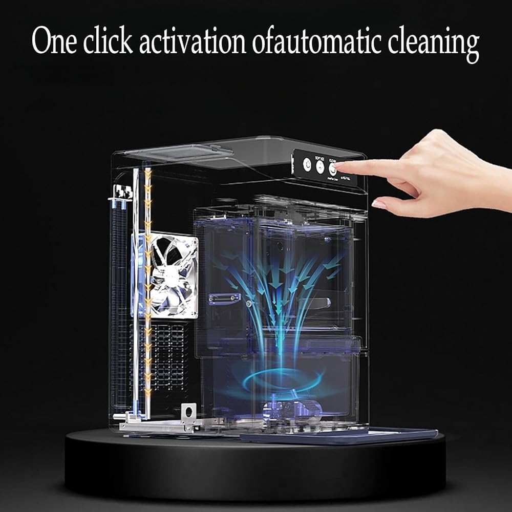 Portable Countertop Ice Maker - 41 Lbs/24h Capacity, One-Click Operation, Self-Cleaning, With 3l Detachable Water Tank For Home, Office, And Bar Use on Fridge.com - View 4
