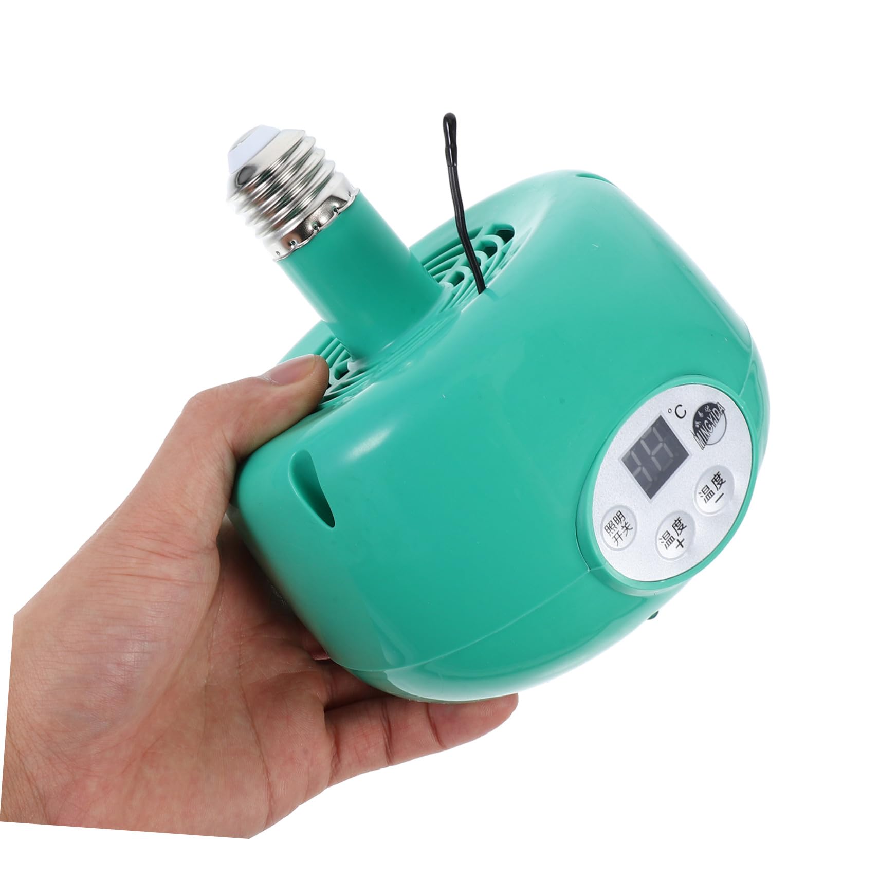 BESPORTBLE Lampada Temperatura Allevamento per Regolabile Riscaldante | 1 Pezzo, LED Luce Calda senza Emissione Luminosa, Plastico e Metallo, Verde