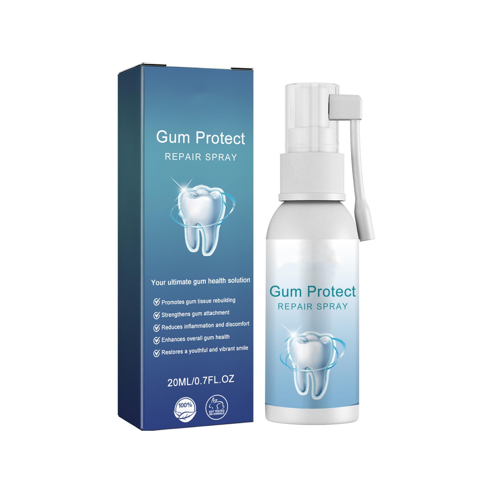 Spray para el Cuidado de las Encías,Reparación De Las Encías Retraídas,Spray de Regeneradoras de Encías,Muelas Bucal Cuidado,30ML