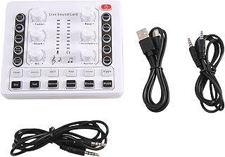 Kueohse Rueda para Equipo de Podcast con Interfaz de Audio M8, en, Estudio de Producción de Podcast Portátil con Preamplificador de Micrófono Premium