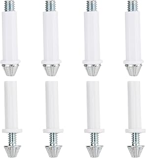 8pcs Bifold Door Hardware, 3/8in and 7/16in Carbon Steel Bifold Closet Door Hardware Kits Bottom Pivot Kit Replacement