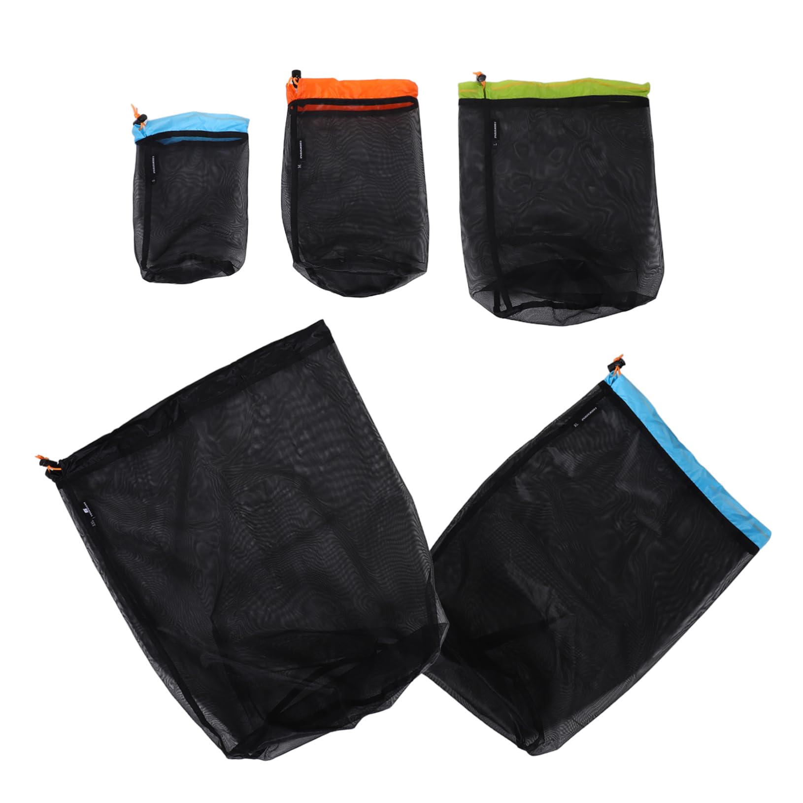 VICASKY 1 Set Reusable Polyester Mesh Storage Sack for Camp Gear Travel Clothes and Outdoor Equipment Lightweight Drawstring Bag