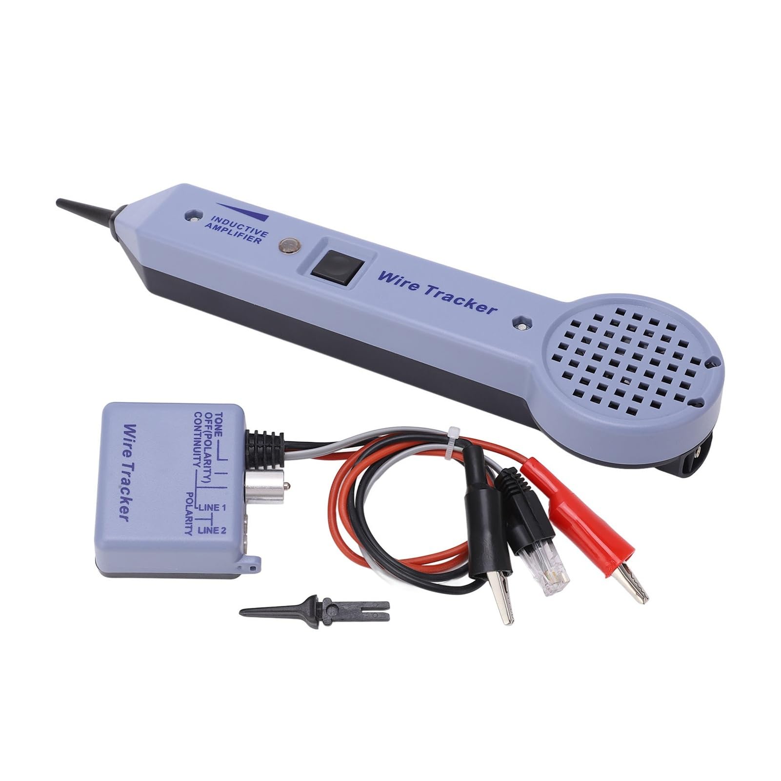 Kit de generador tonos y sonda, kit comprobación rastreo cables red, amplificador inducción ajustable, detector tóner cable