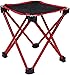 Przenośny składany stołek, mini kemping kempingowy, składany stołek, trwałe aluminium stopowe stołek Ultralight Fishing krzesło na zewnątrz kempingowe siedzenie do wędkowania (czerwone)