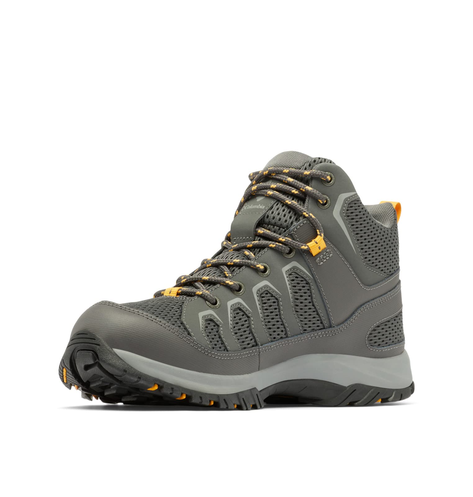 Columbia Męskie Granite Trail Mid Wodoodporne Buty Turystyczne, Ciemnoszary surowy miód, 8 UK Wide