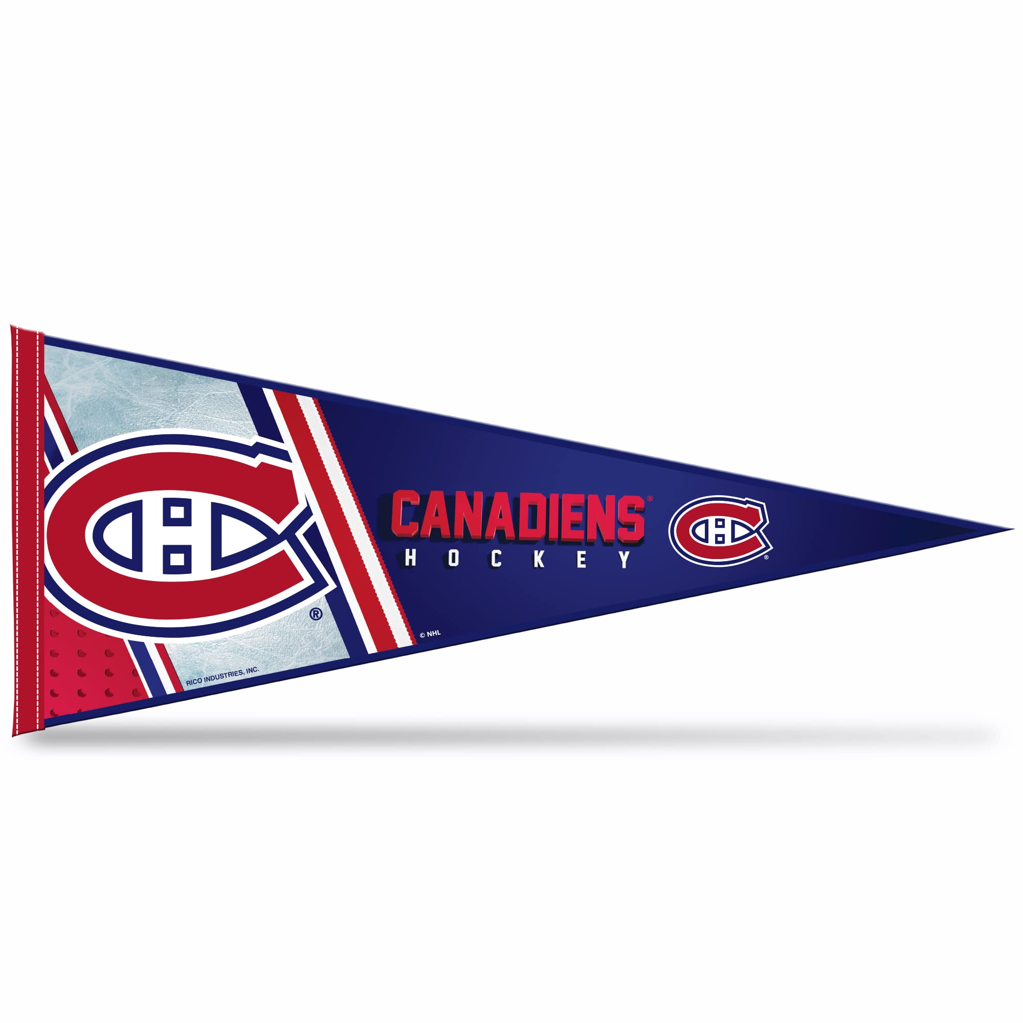 Rico Industries NHL Montreal Canadiens Primary 12" x 30" Soft Felt Pennant - EZ to Hang - Home Décor (Game Room, Man Cave, Bed Room)
