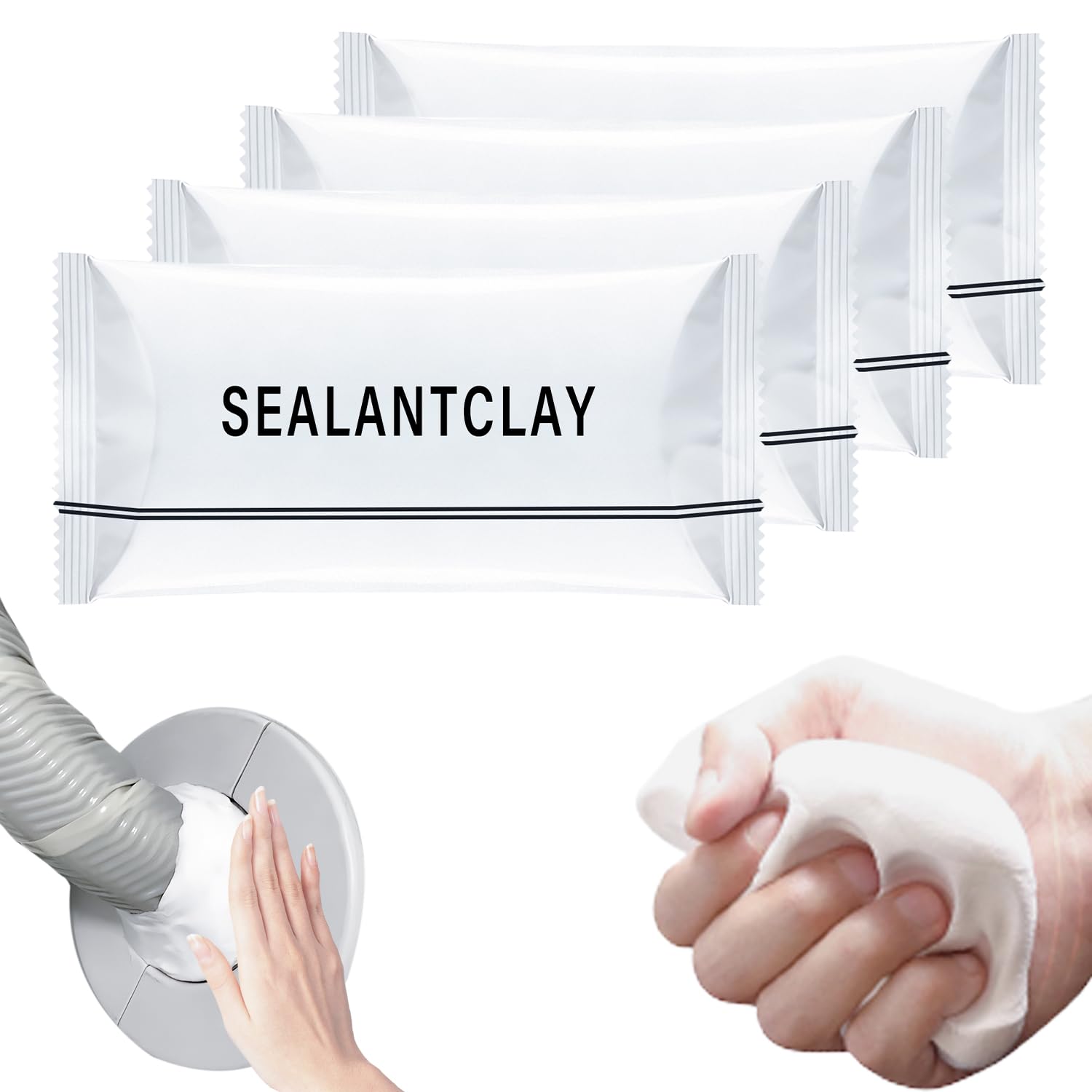 2026 Upgraded Repair Sealing Clay, Waterproof Sealant Mastic,Quick Mending Mud for Drain Connection, Wall Hole, Air Conditioning Hole Waterproof Seal Putty (4) - 1