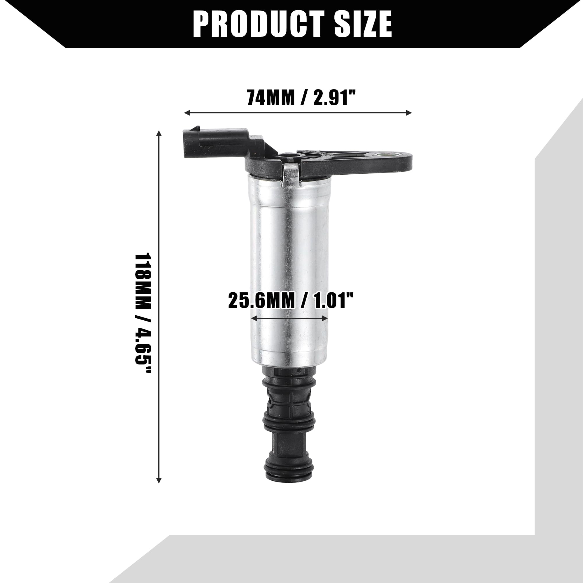 A ABSOPRO Zmienny skok zaworu zawór magnetyczny do Jeep Wrangler 18-22 3,6 l 1 szt | Nr 05047897AC, do Chrysler Pacifica 17-22 6 cylindrów, przedni regulowany zawór