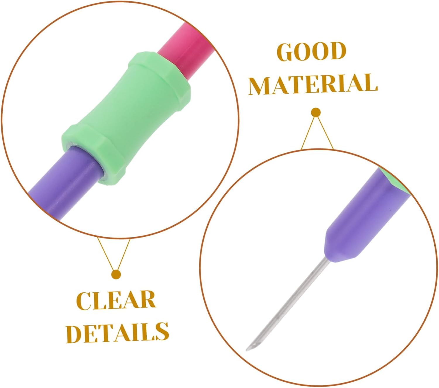 YOSADIER 1 Set Adjustable Punch Needle Tool Kit for Beginners of Color Embroidery Needles Easy to Use Stitching Supplies for DIY Embroidery Projects and Crafts