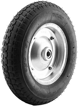 Badem10 El Arabas  Y k Ta ma Tekeri Siboplu Bilyeli Rulmanl  Haval  Dublex 370x80 mm  elik Jant Tekerlek